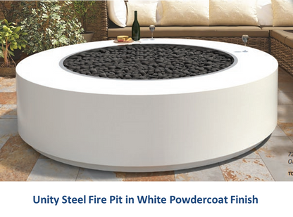 Unity Steel Fire Pit - 24" Tall by The Outdoor Plus - Free Cover Included