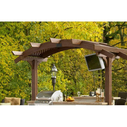 The Outdoor GreatRoom Company 10' Sonoma Mini Arched Pergola