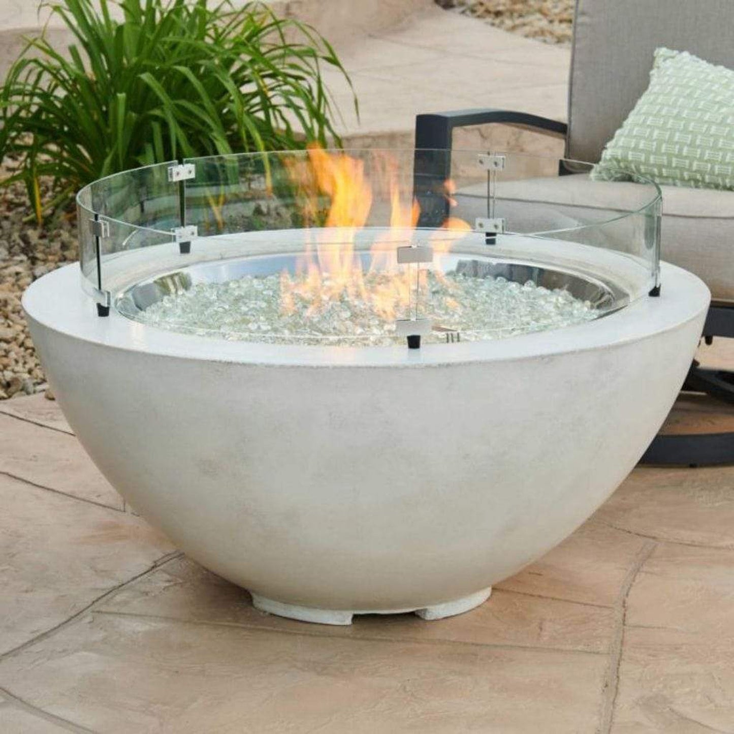 The Outdoor GreatRoom Company 12" Round Glass Wind Guard