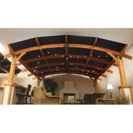 The Outdoor GreatRoom Company 12' x 16' Redwood Sonoma Arched Wood Pergola