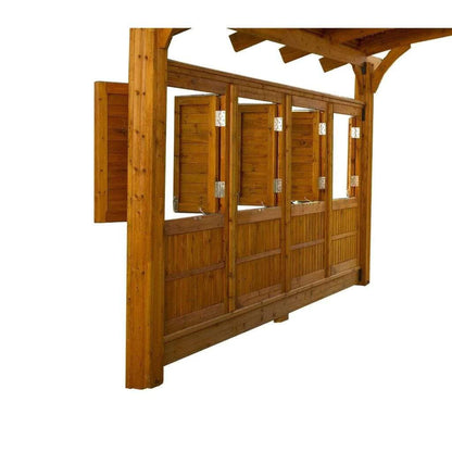 The Outdoor GreatRoom Company 12' x 16' Redwood Sonoma Arched Wood Pergola