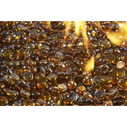 The Outdoor GreatRoom Company Aquamarine Tempered Fire Glass Gems - 25 lb kit