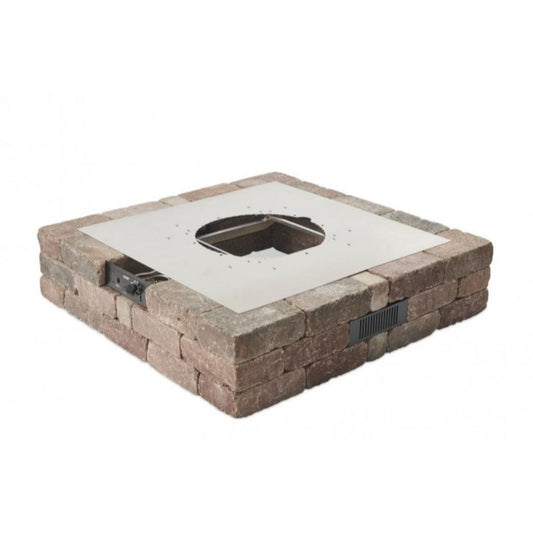 The Outdoor GreatRoom Company Bronson 51" Square Block Gas Fire Pit Kit