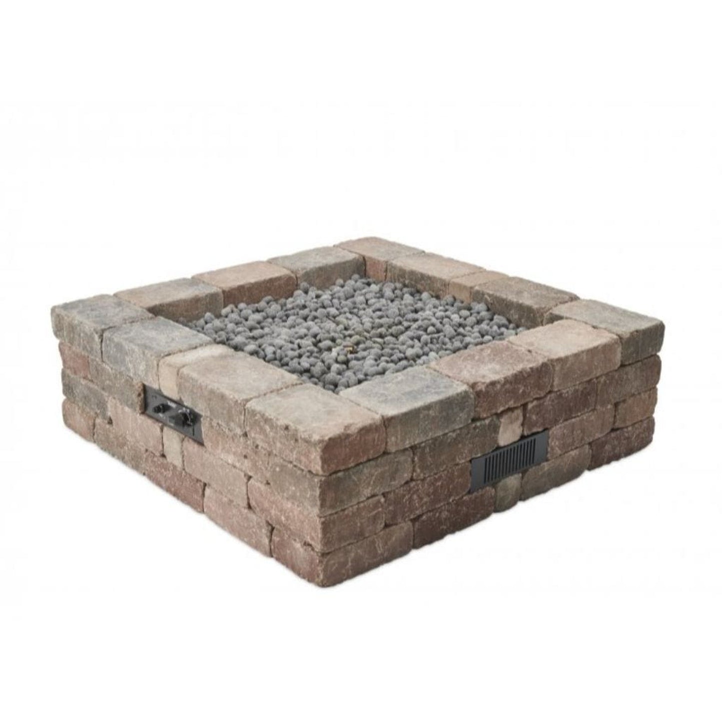 The Outdoor GreatRoom Company Bronson 51" Square Block Gas Fire Pit Kit