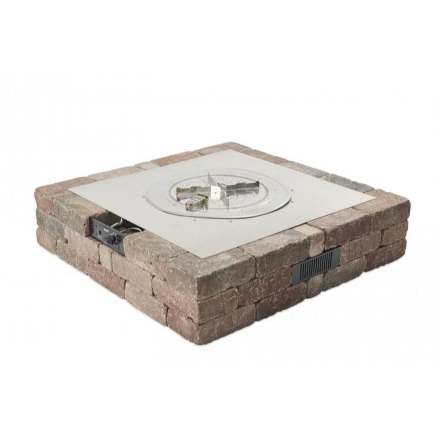 The Outdoor GreatRoom Company Bronson 51" Square Block Gas Fire Pit Kit