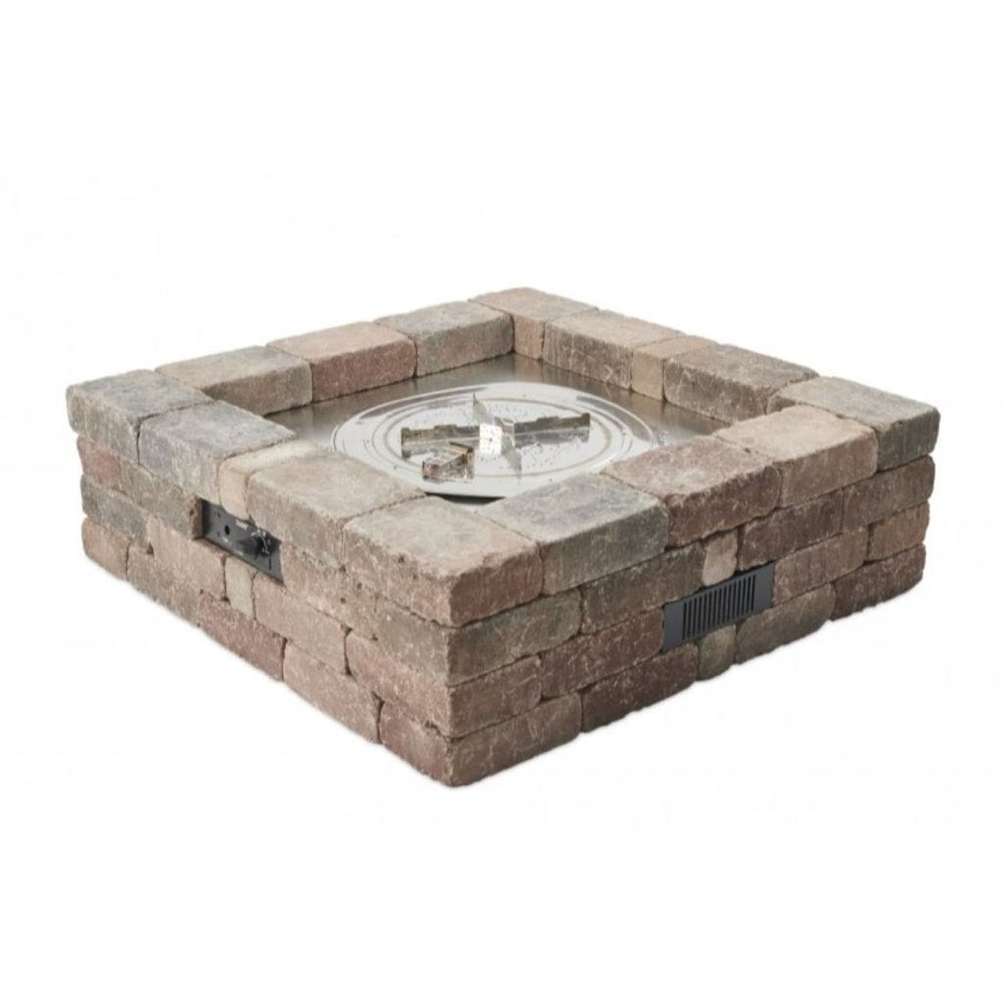The Outdoor GreatRoom Company Bronson 51" Square Block Gas Fire Pit Kit