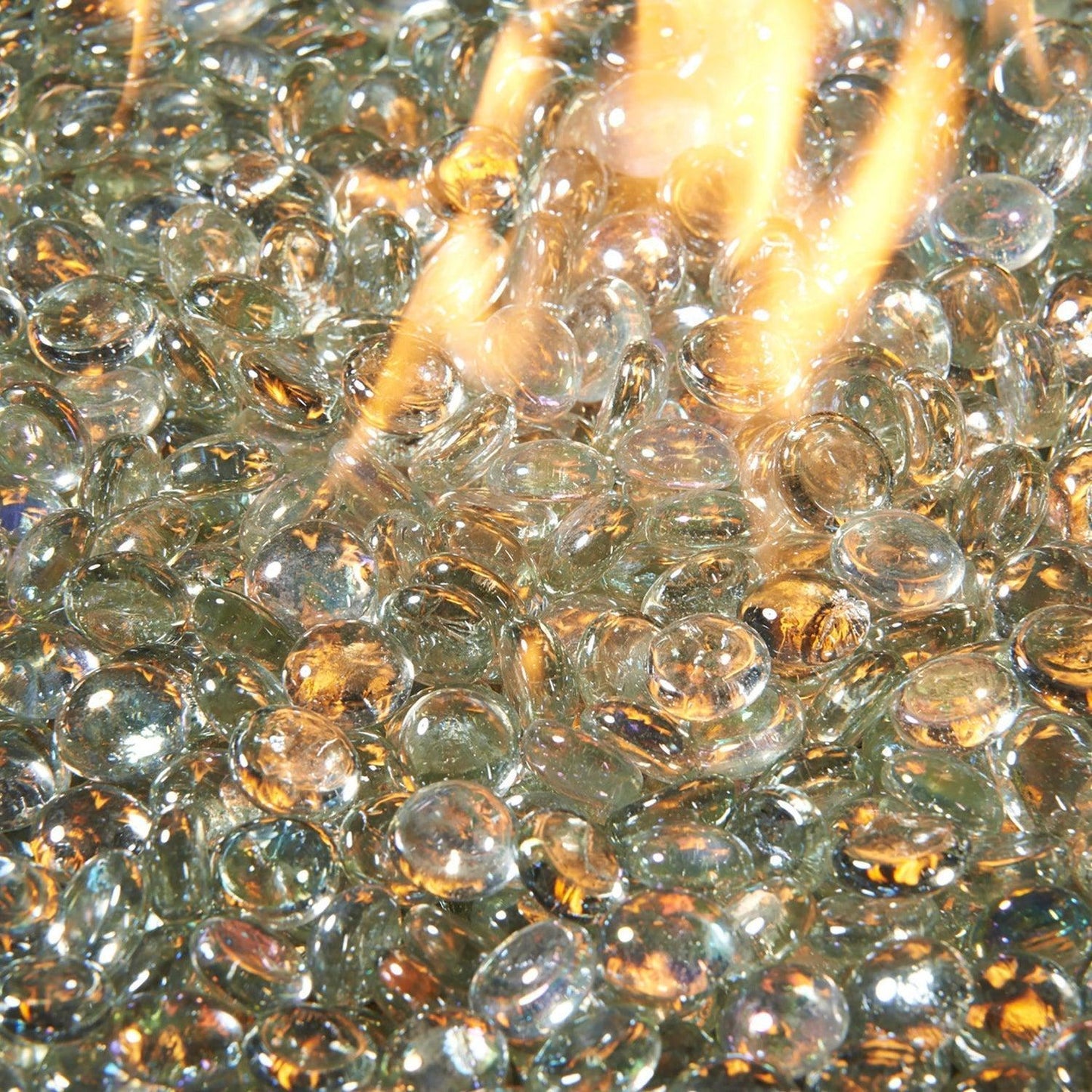 The Outdoor GreatRoom Company Clear Tempered Fire Glass Gems - 25 lb kit