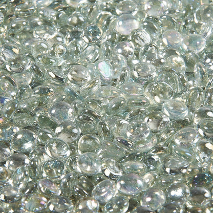 The Outdoor GreatRoom Company Clear Tempered Fire Glass Gems - 25 lb kit
