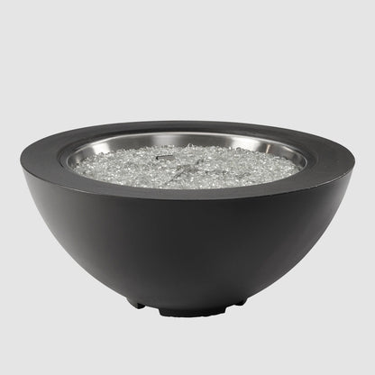 The Outdoor GreatRoom Company Cove 42" Midnight Mist Round Gas Fire Pit Bowl