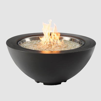 The Outdoor GreatRoom Company Cove 42" Midnight Mist Round Gas Fire Pit Bowl