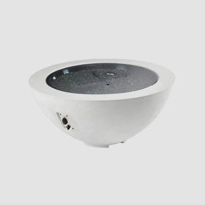 The Outdoor GreatRoom Company Cove 42" White Round Gas Fire Pit Bowl