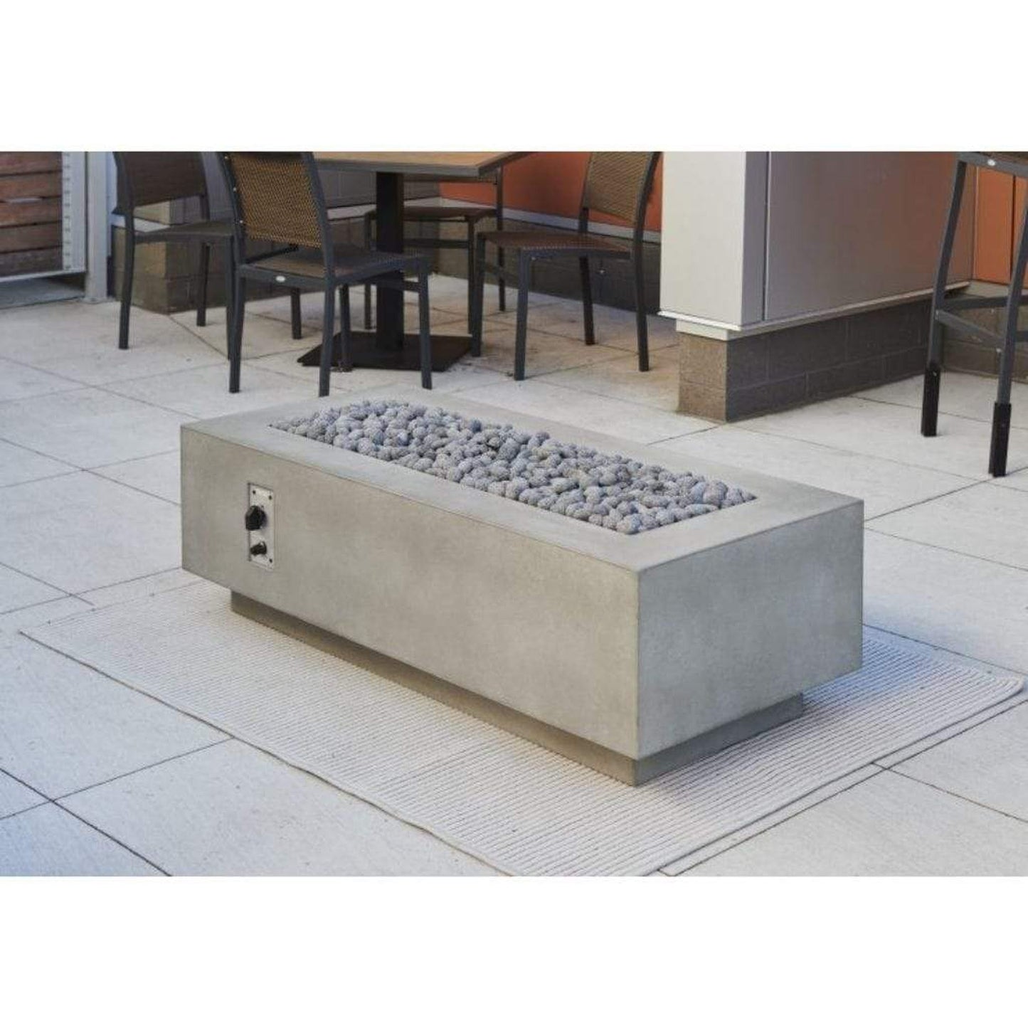 The Outdoor GreatRoom Company Cove 54" White Linear Gas Fire Table