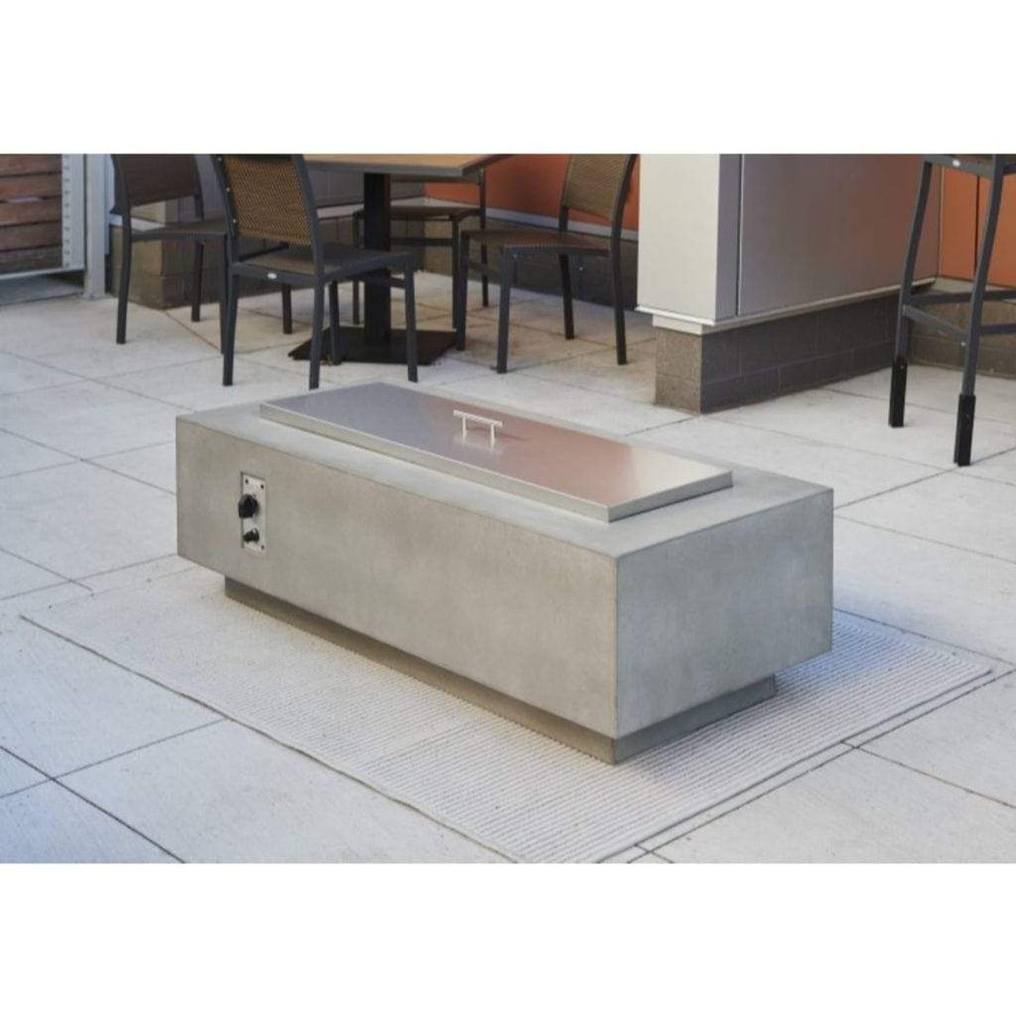 The Outdoor GreatRoom Company Cove 54" White Linear Gas Fire Table