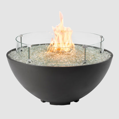 The Outdoor GreatRoom Company Cove Edge 42" Midnight Mist Gas Fire Pit Bowl