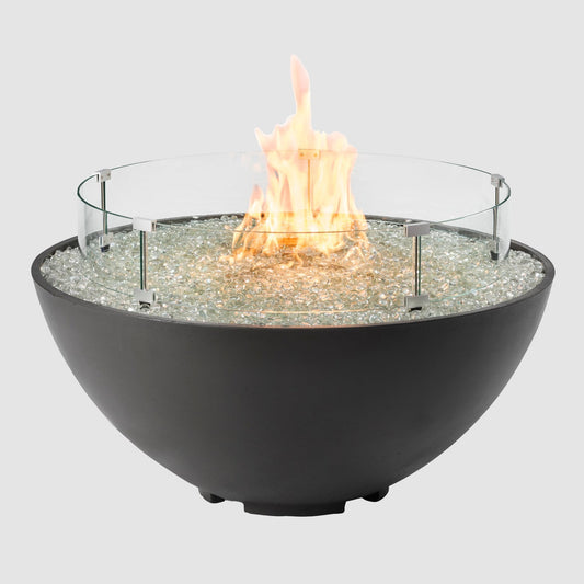 The Outdoor GreatRoom Company Cove Edge 42" Midnight Mist Gas Fire Pit Bowl