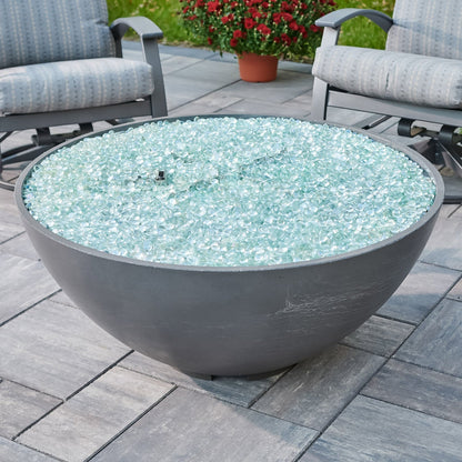 The Outdoor GreatRoom Company Cove Edge 42" Midnight Mist Gas Fire Pit Bowl