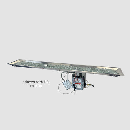 The Outdoor GreatRoom Company Crystal Fire 12" x 96" Linear Gas Burner