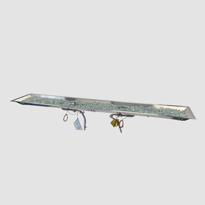 The Outdoor GreatRoom Company Crystal Fire 12" x 96" Linear Gas Burner