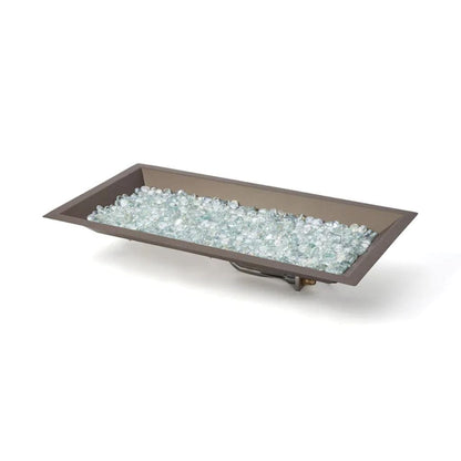 The Outdoor GreatRoom Company Crystal Fire 12" x 24" Linear Gas Burner