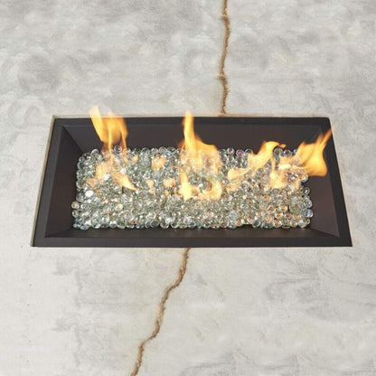 The Outdoor GreatRoom Company Crystal Fire 12" x 24" Linear Gas Burner