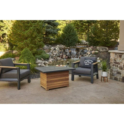 The Outdoor GreatRoom Company Darien Teak Chat Chairs