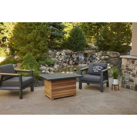 The Outdoor GreatRoom Company Darien Teak Chat Chairs