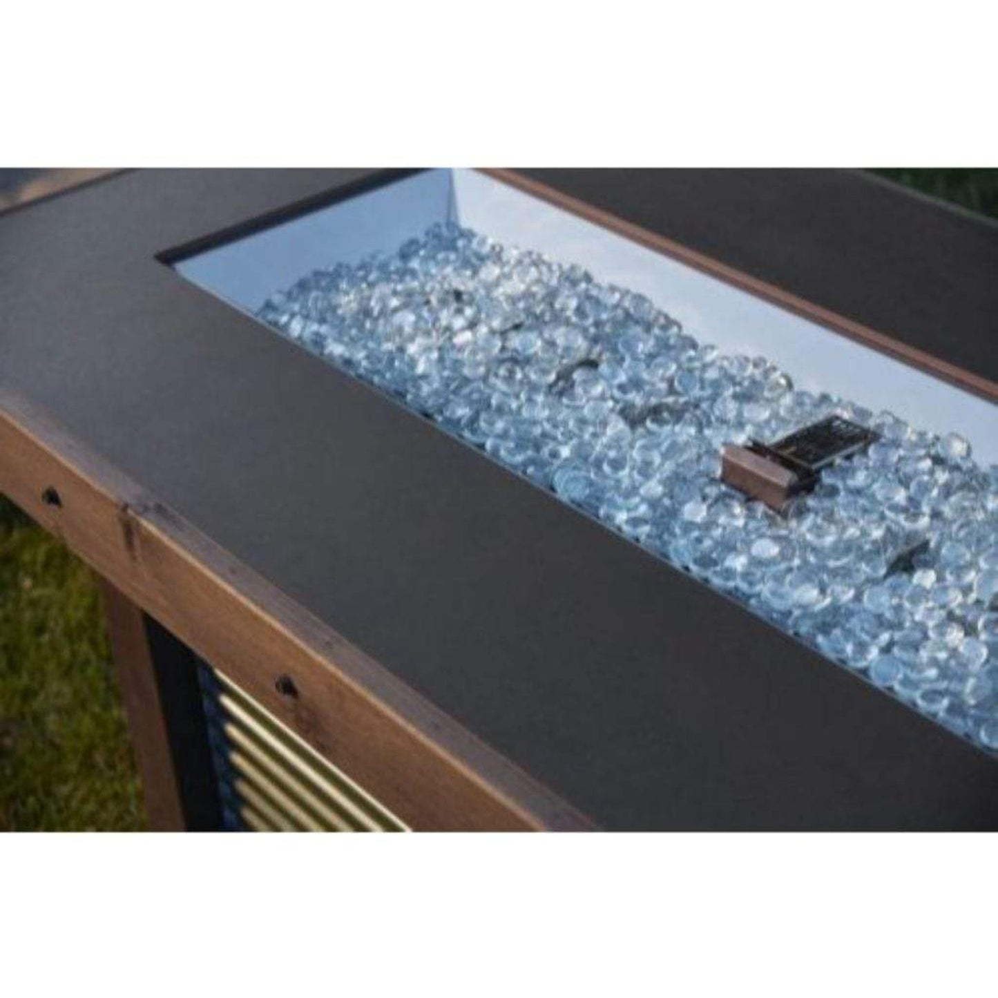 The Outdoor GreatRoom Company Denali Brew 57" Linear Gas Fire Pit Table