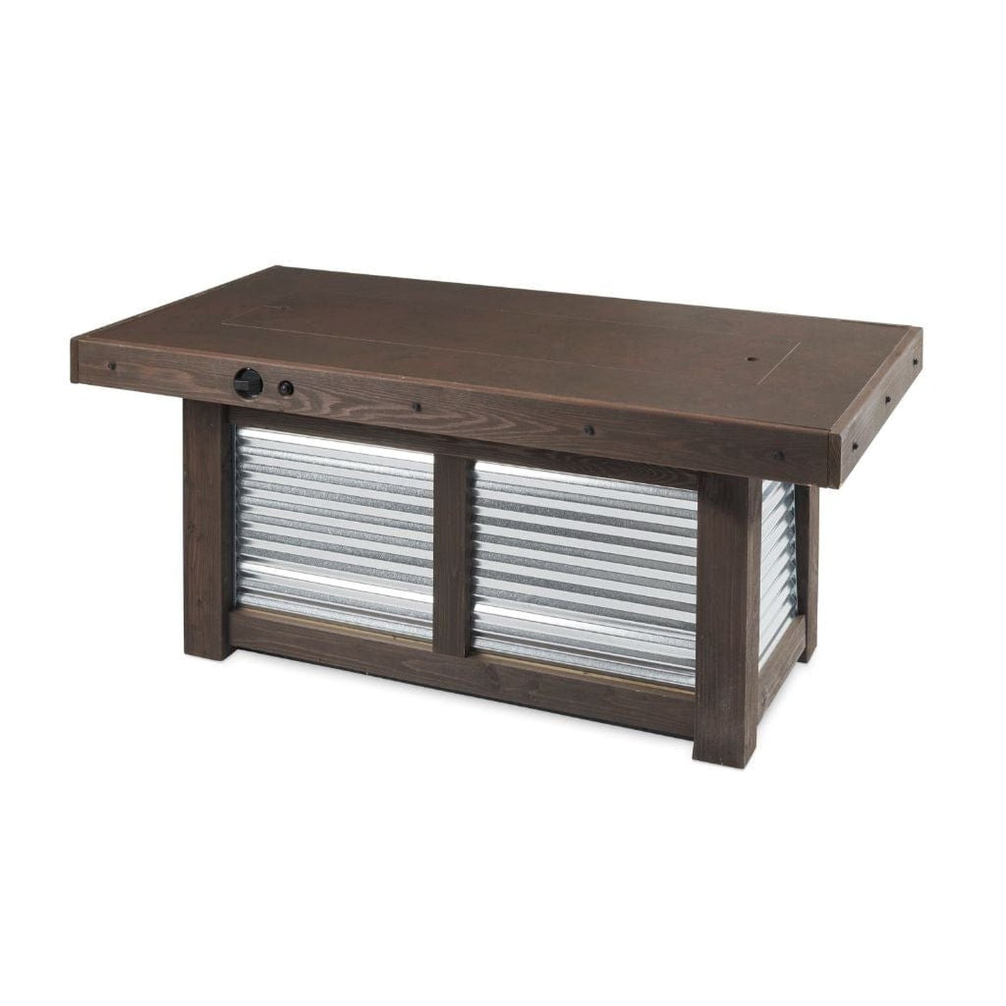 The Outdoor GreatRoom Company Denali Brew 57" Linear Gas Fire Pit Table
