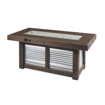 The Outdoor GreatRoom Company Denali Brew 57" Linear Gas Fire Pit Table