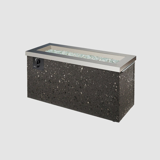 The Outdoor GreatRoom Company Key Largo 48" Stainless Steel Linear Gas Fire Pit Table