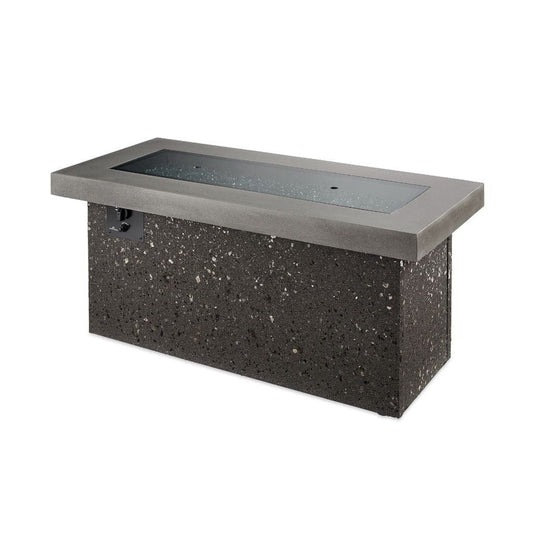 The Outdoor GreatRoom Company Key Largo 54" Midnight Mist Linear Gas Fire Pit Table