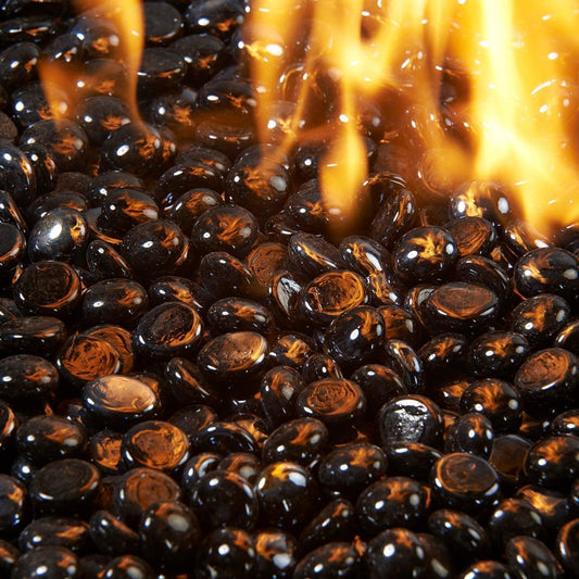 The Outdoor GreatRoom Company Onyx Tempered Fire Glass Gems - 25 lb kit
