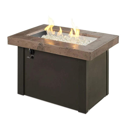 The Outdoor GreatRoom Company Providence 32" Rectangular Supercast Fire Table