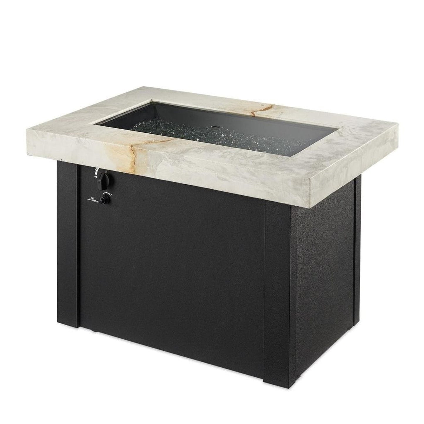 The Outdoor GreatRoom Company Providence 32" Rectangular Supercast Fire Table