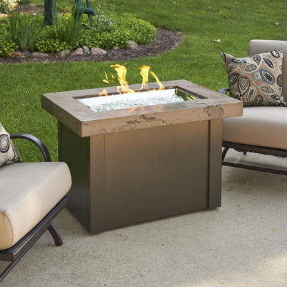 The Outdoor GreatRoom Company Providence 32" Rectangular Supercast Fire Table