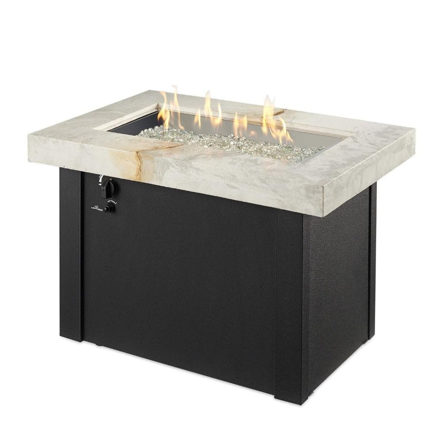 The Outdoor GreatRoom Company Providence 32" Rectangular Supercast Fire Table
