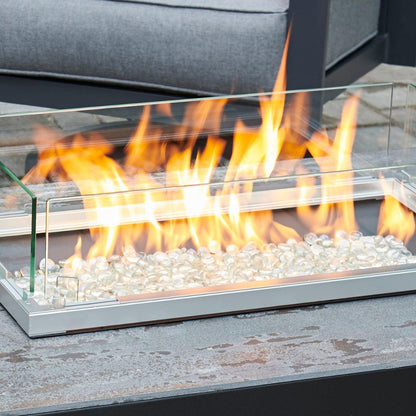 The Outdoor GreatRoom Company Rectangular Folding Glass Wind Guard