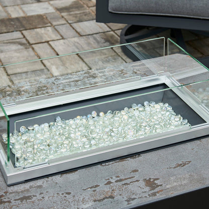 The Outdoor GreatRoom Company Rectangular Folding Glass Wind Guard