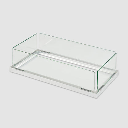 The Outdoor GreatRoom Company Rectangular Folding Glass Wind Guard