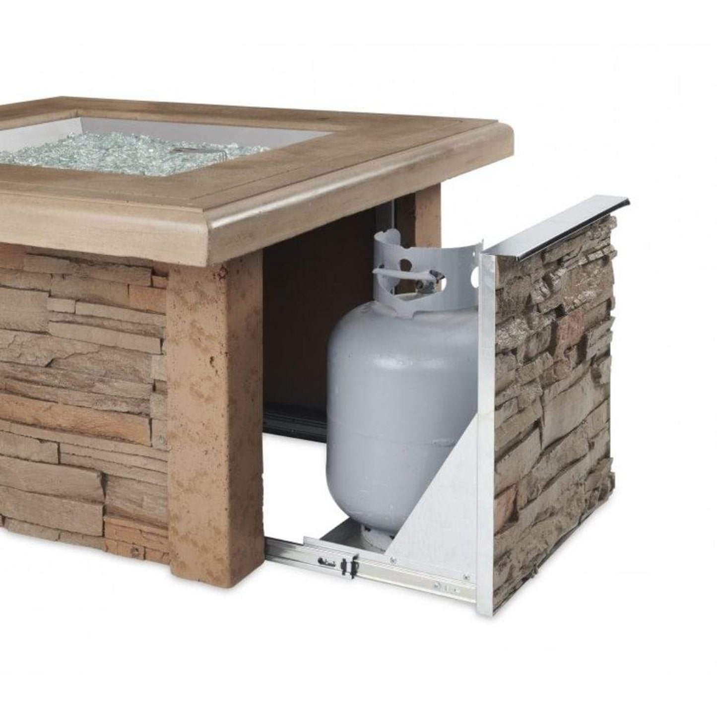 The Outdoor GreatRoom Company Sierra 43" Square Gas Fire Pit Table