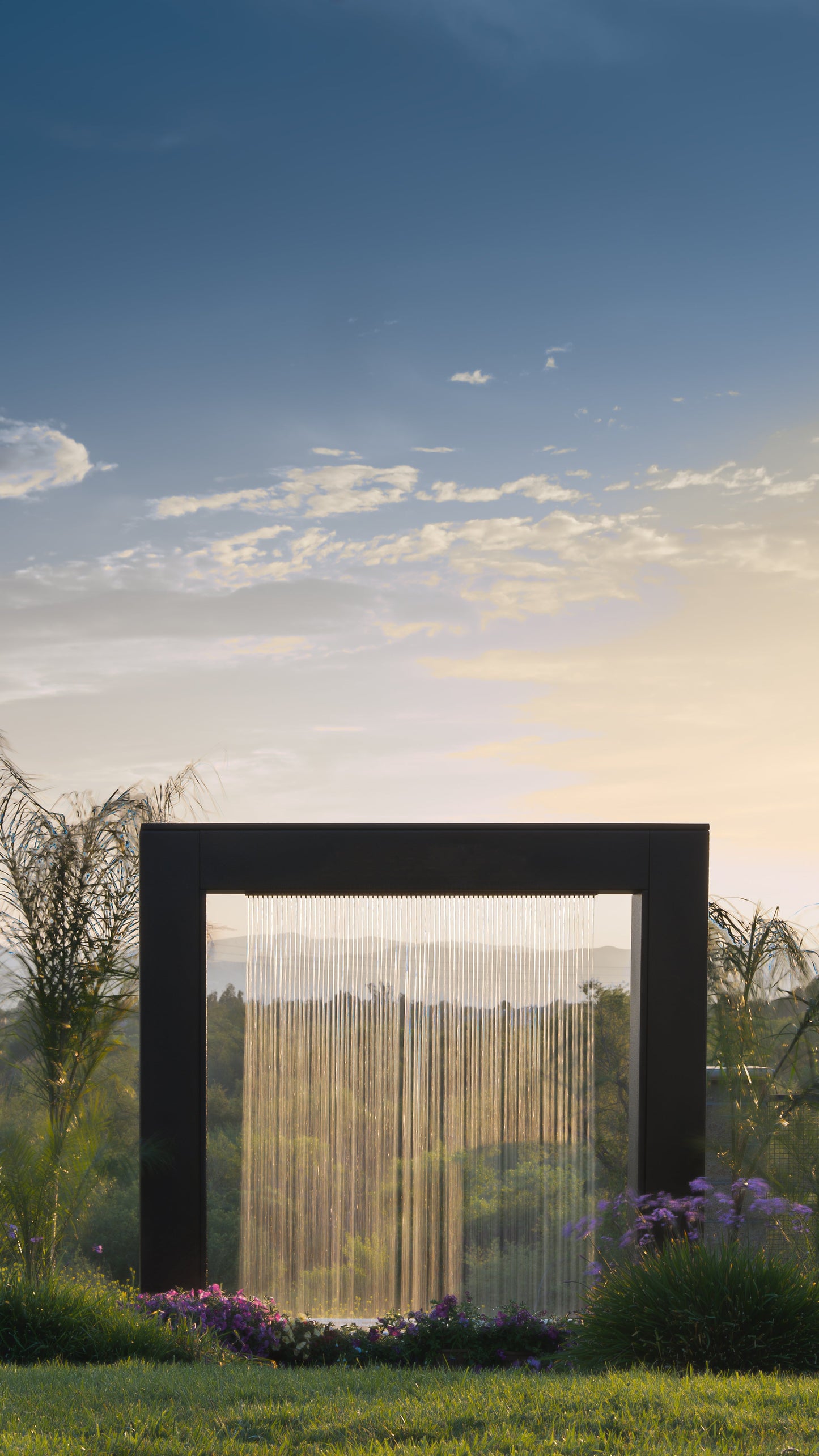Paradise Fall -  Metal Powder Coat - LED Waterfall Feature by The Outdoor Plus