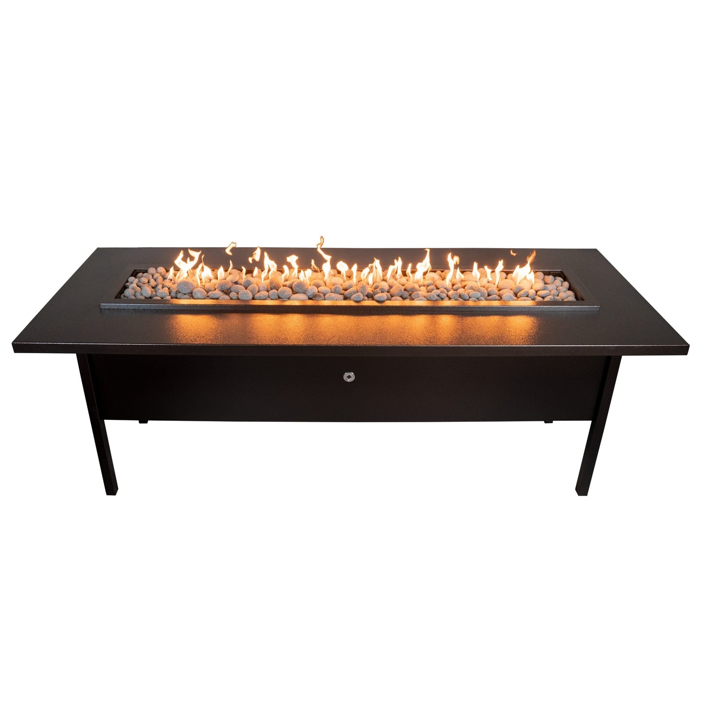 Seashore Metal Fire Table by The Outdoor Plus - Free Cover Included