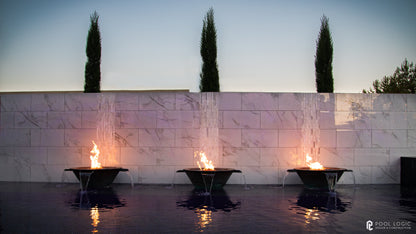 Cazo 4-Way Copper Fire & Water Bowl by The Outdoor Plus - Free Cover Included