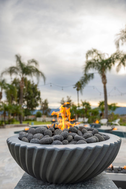 Sedona 2.0 Concrete Fire Bowl by The Outdoor Plus - Free Cover Included