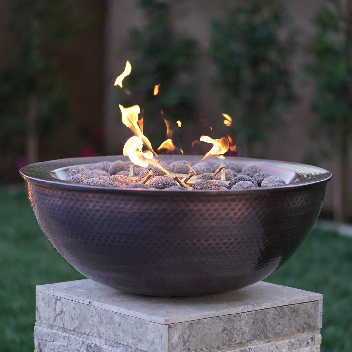 Sedona Copper Fire Bowl by The Outdoor Plus - Free Cover Included