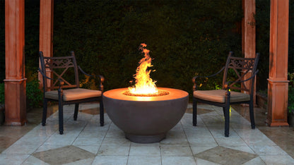 Sienna Concrete Fire Pit by The Outdoor Plus - Free Cover Included
