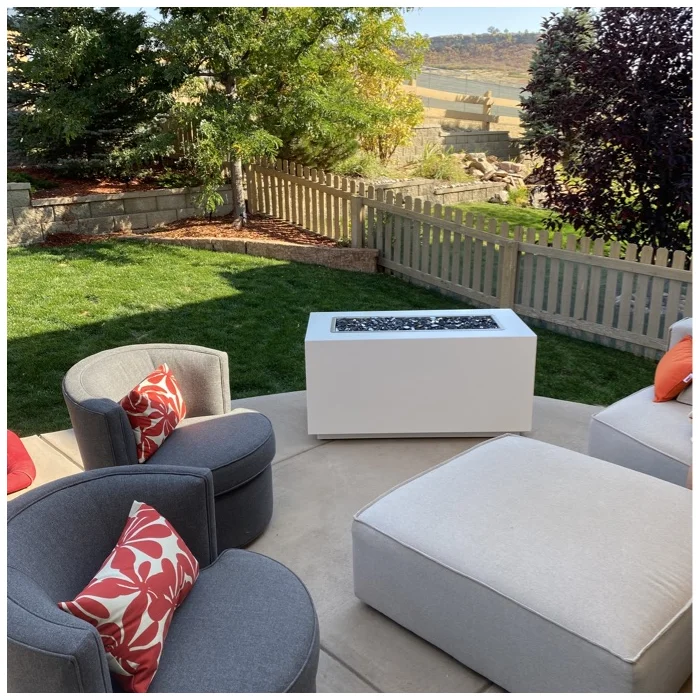 Pismo Concrete Gas Fire Pit by The Outdoor Plus - Free Cover Included