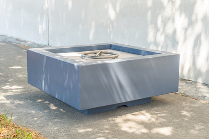 Cabo Square Concrete Fire Pit by The Outdoor Plus - Free Cover Included