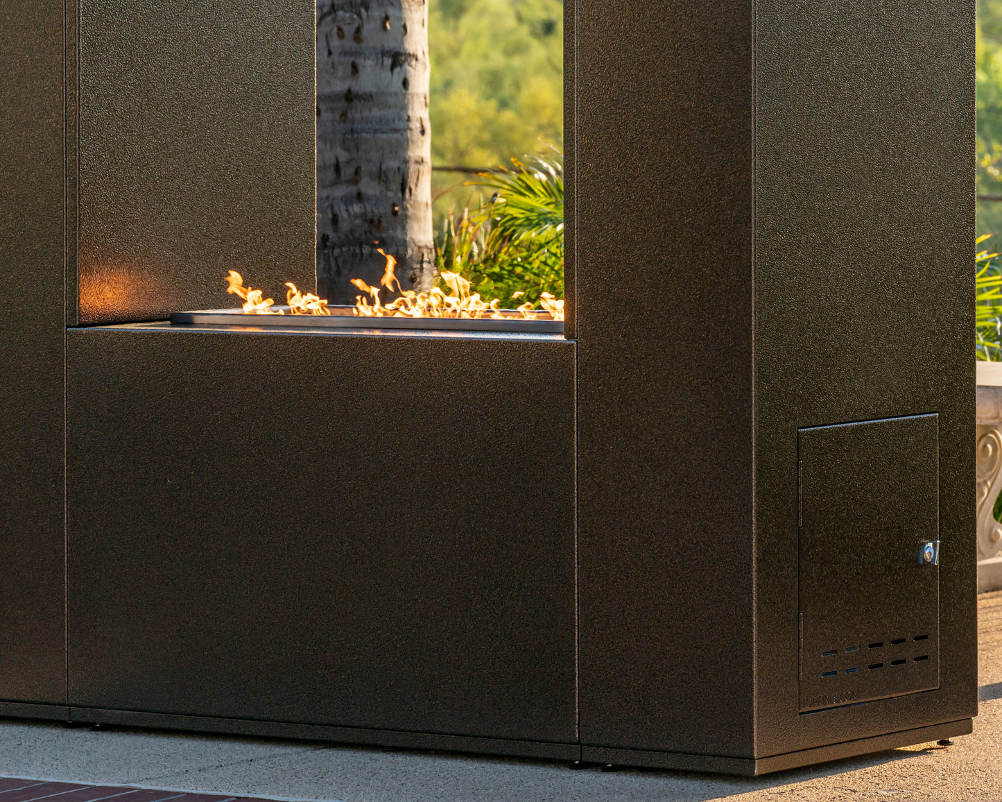Williams Outdoor Fireplace - Powder Coated Metal by The Outdoor Plus