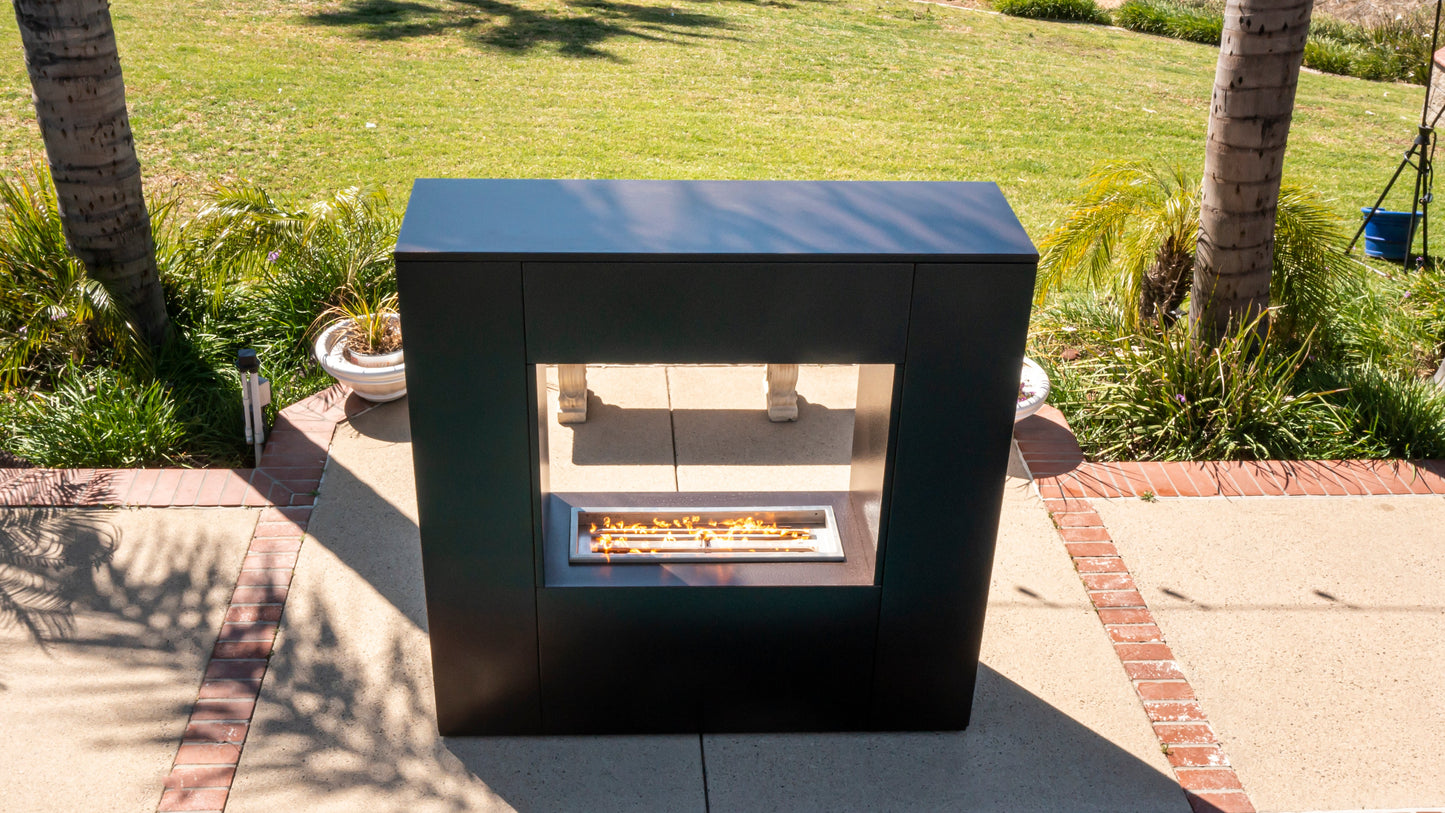 Williams Outdoor Fireplace - Powder Coated Metal by The Outdoor Plus